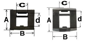 Case latch dimensions