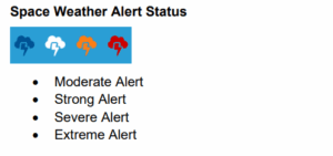Carlson Viking WEB UI Space Weather Alert